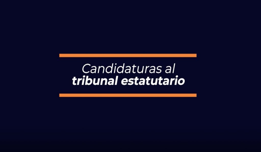 Presentación de candidaturas al Tribunal Estatutario